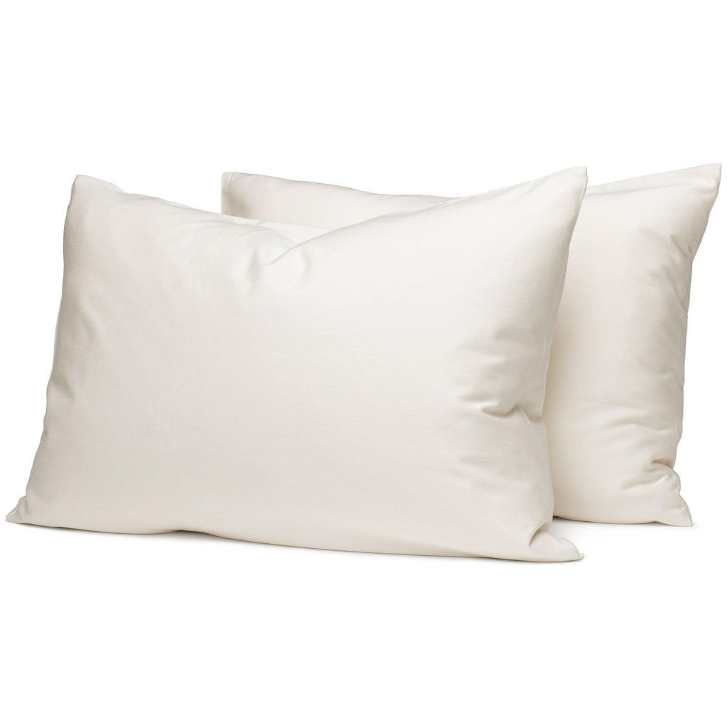 Navy Organic Pillowcases - Square Flower